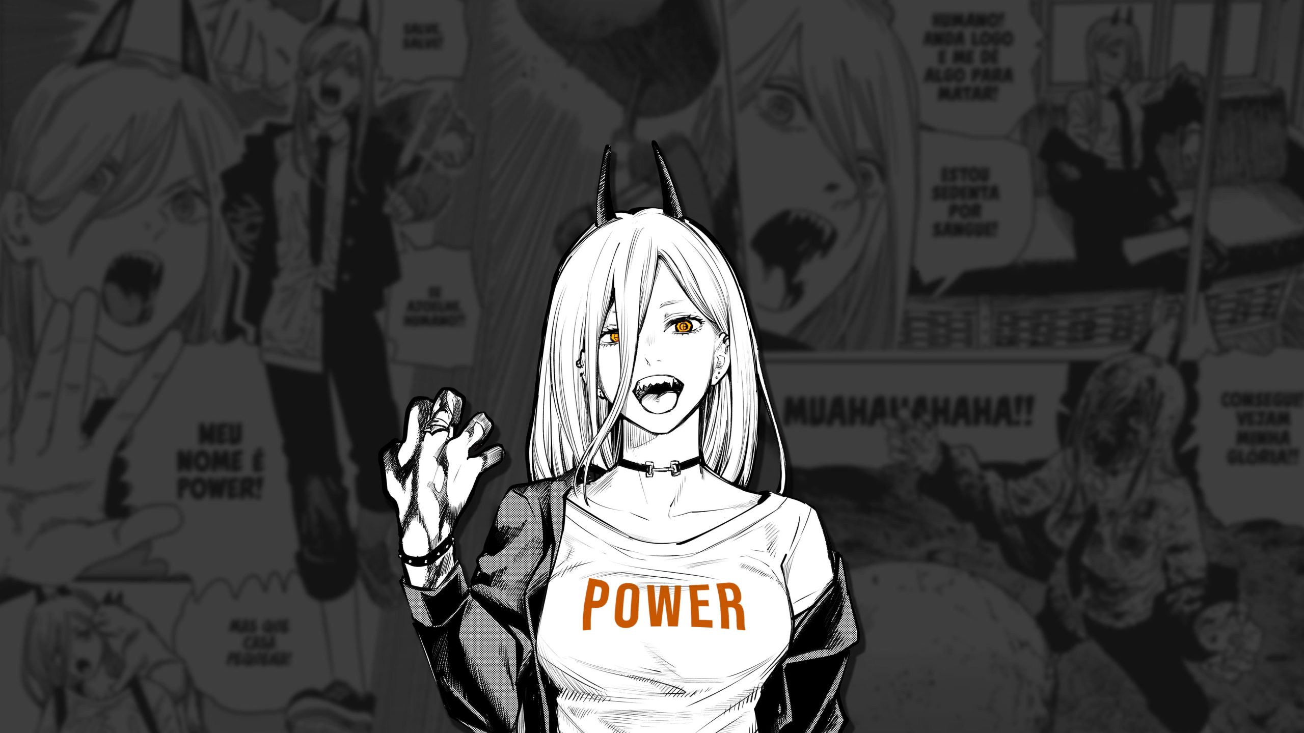 Wallpaper Power Chainsaw Man, Manga
