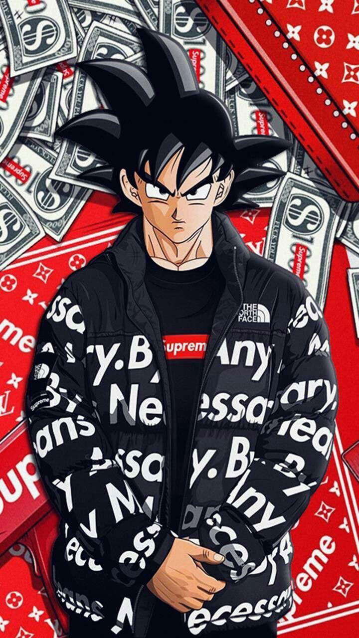 Drip Goku Wallpaper, Money