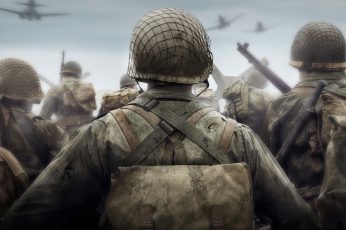 Wallpaper Call Of Duty World War Ii Game, Soldier