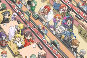 Wallpaper Emiya Shirou Anime Character Inside Grocery