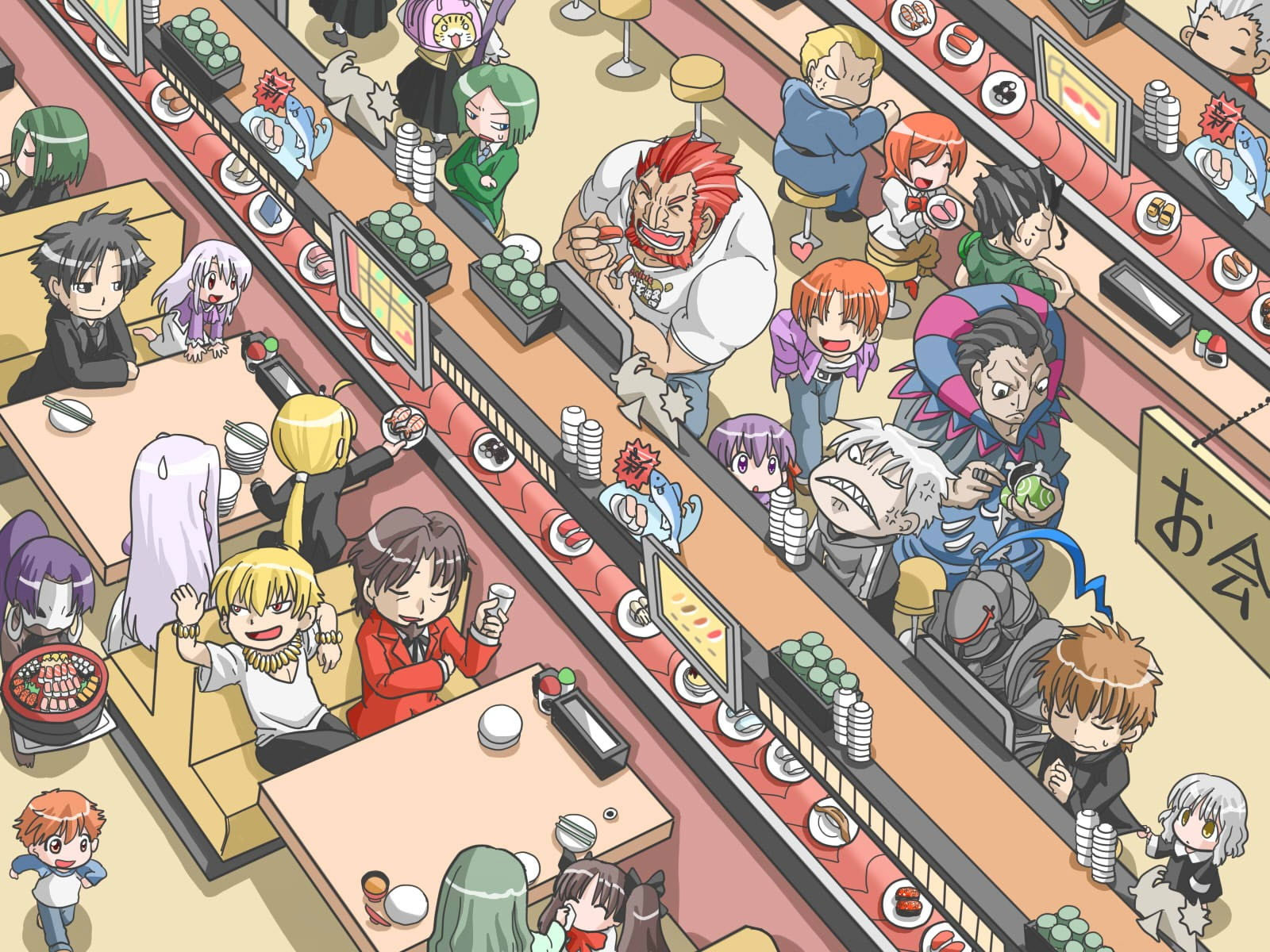 Wallpaper Emiya Shirou Anime Character Inside Grocery