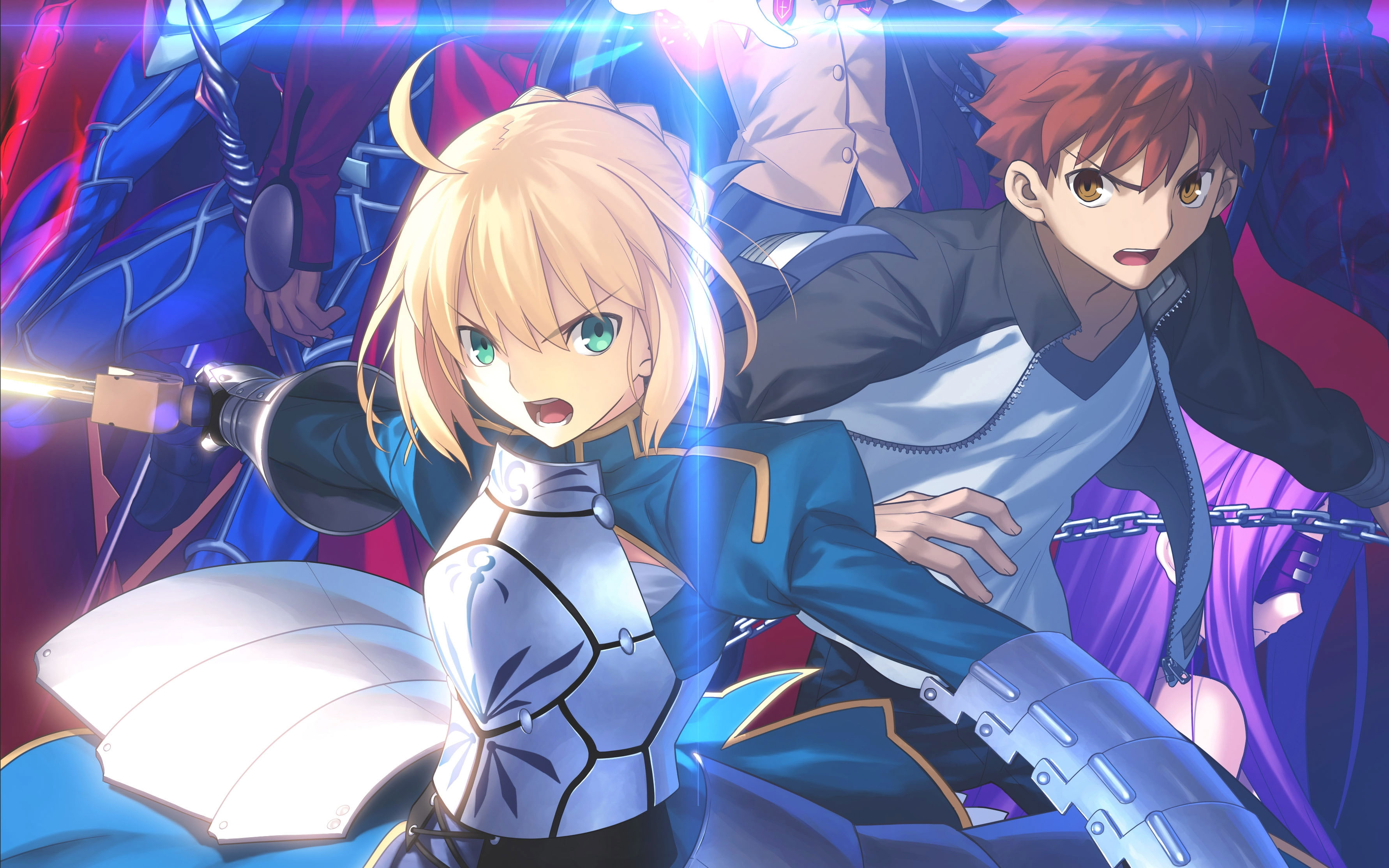 Fate/stay night Saber And Excalibur Anime Shirou Emiya, night show, game,  face png | PNGEgg