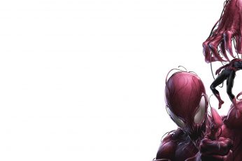 Marvel Spider Man And Venom Digital Wallpaper