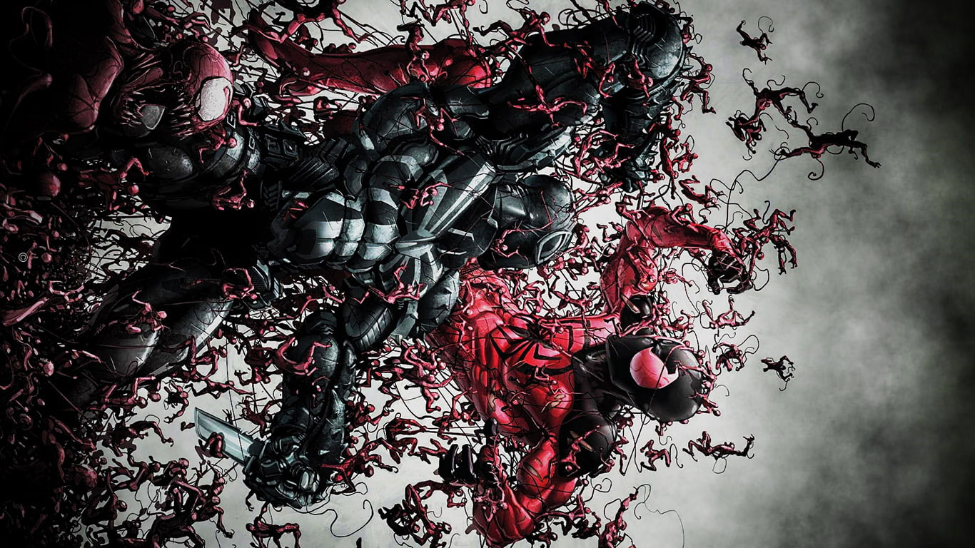 Wallpaper Marvel Venom Carnage Hd, Cartoon Comic