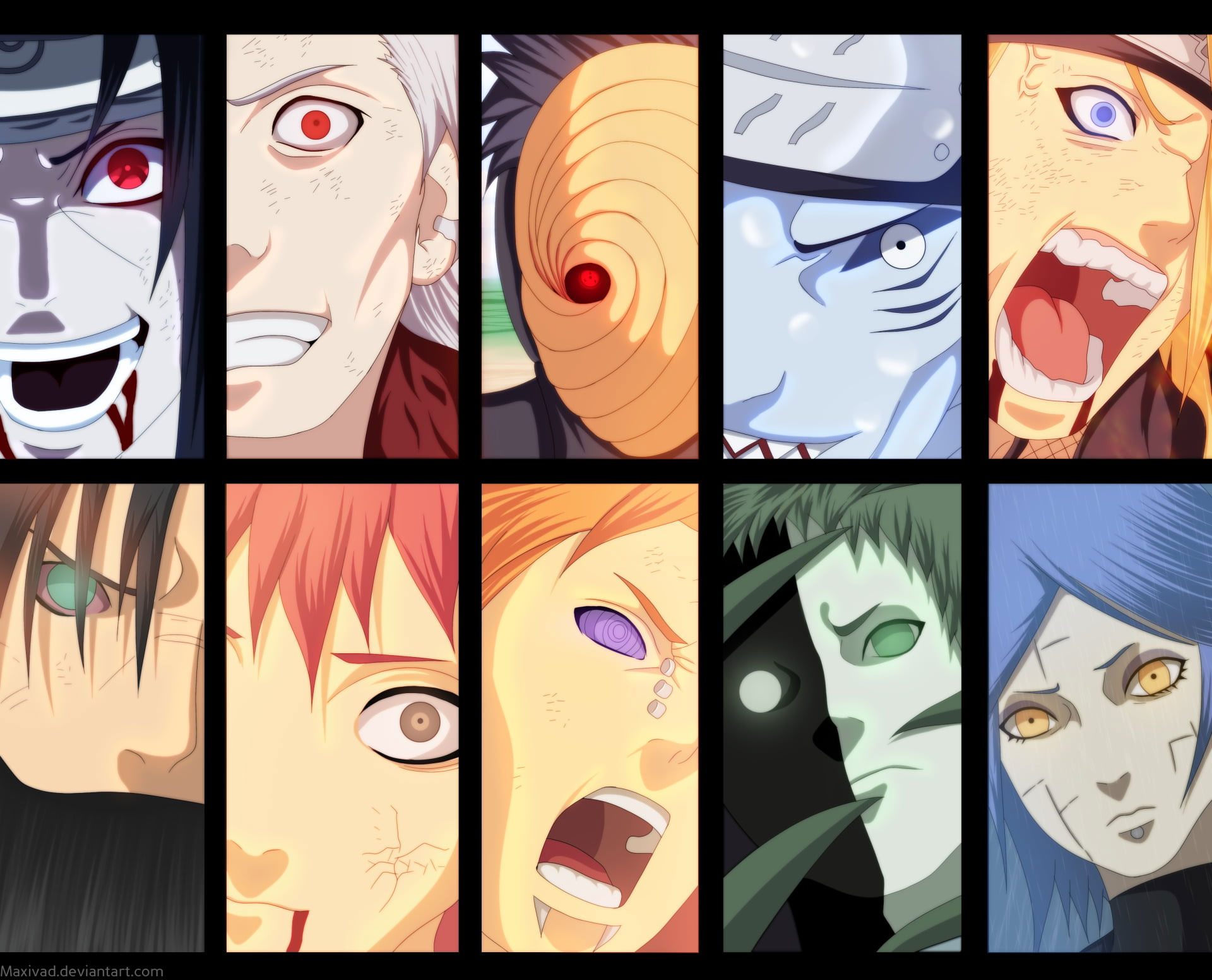 Wallpaper Naruto Akatsuki Members Characters