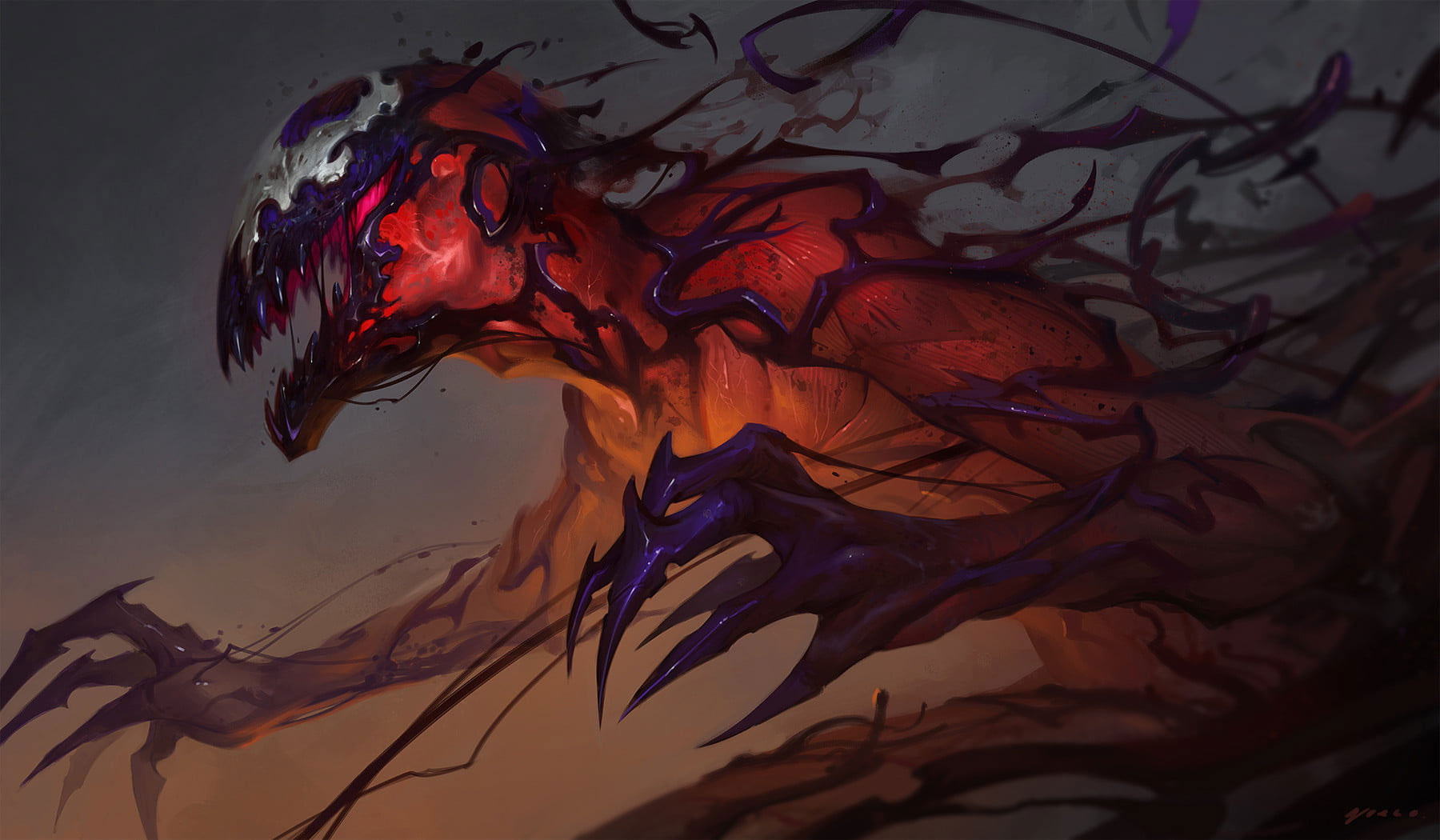 Red Creature Wallpaper, Carnage, Blood