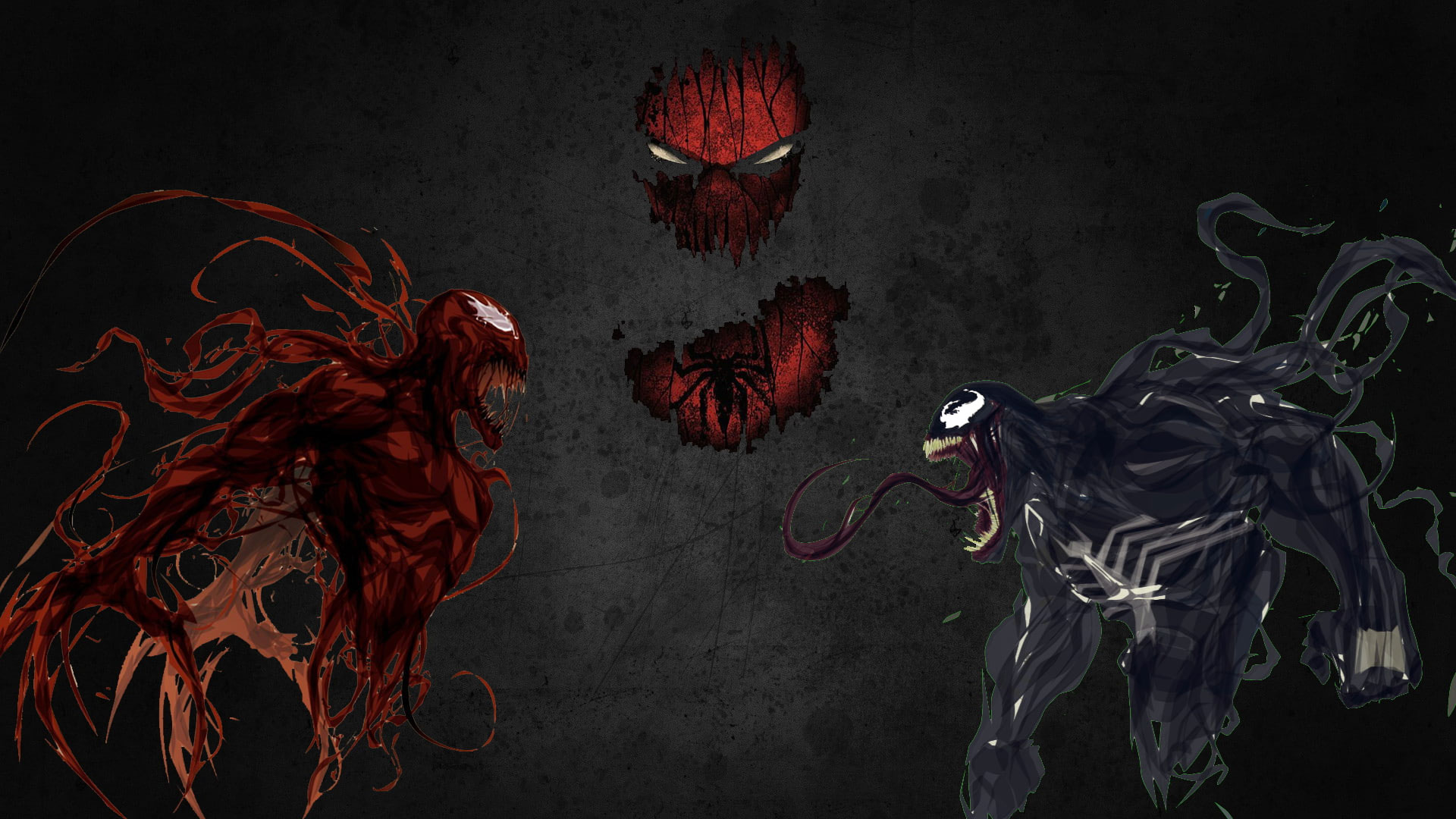 Wallpaper Spider Man, Carnage, Venom, Symbols