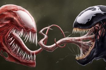Wallpaper Venom Carnage Tongue Marvel Spider Man Hd, Cartoon
