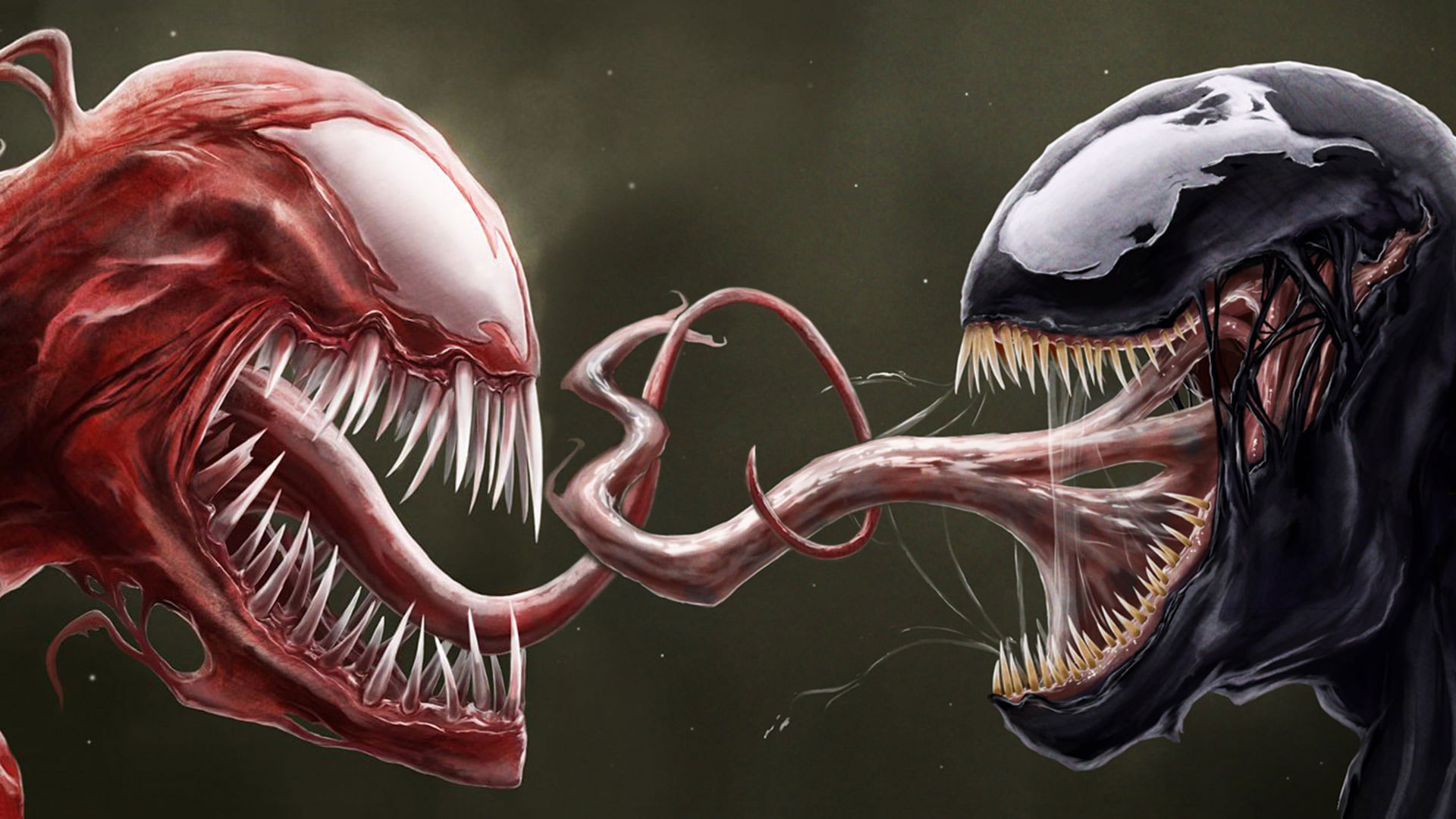 Wallpaper Venom Carnage Tongue Marvel Spider Man Hd, Cartoon