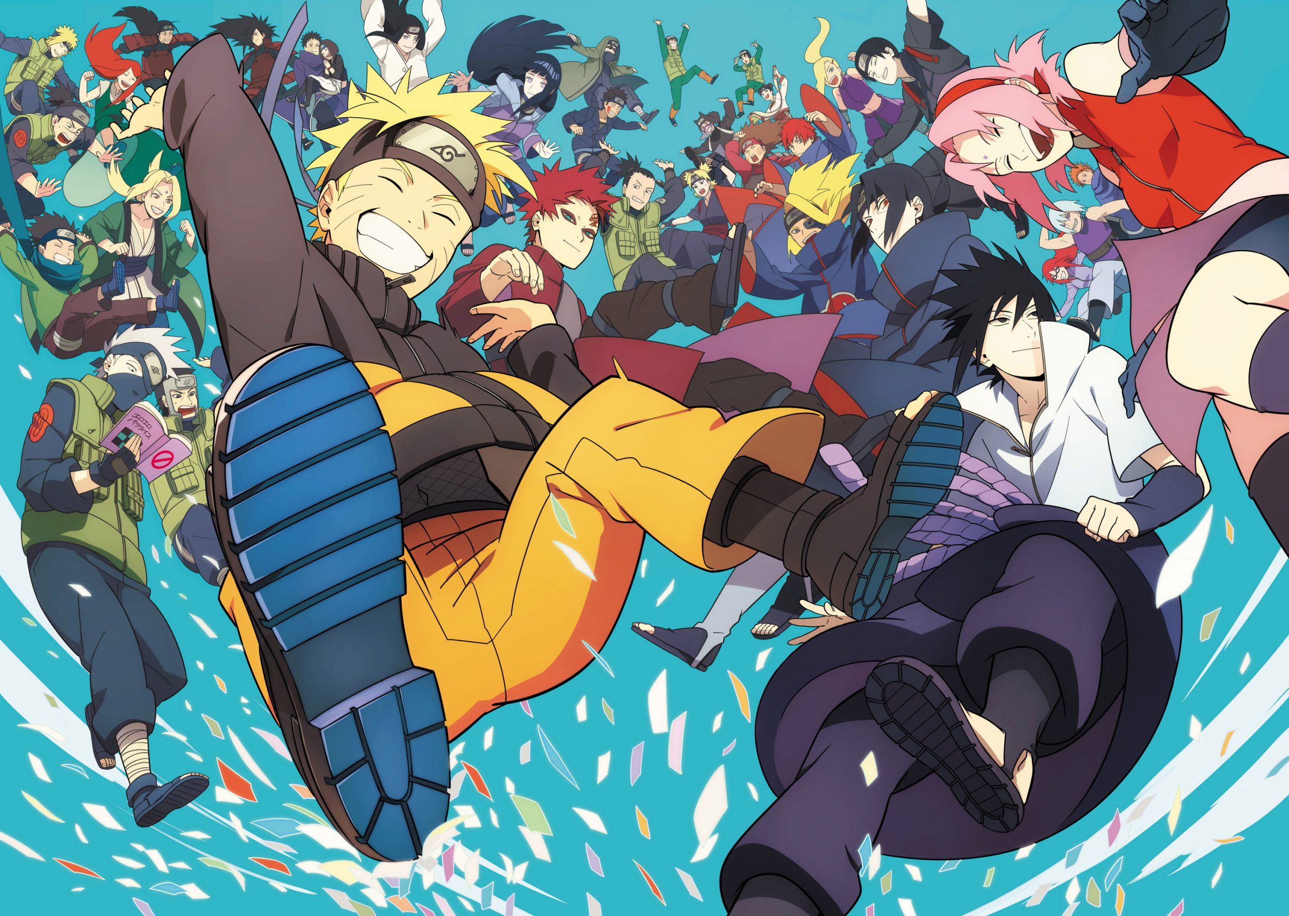 Wallpaper Anime, Naruto, Chōji Akimichi, Deidara