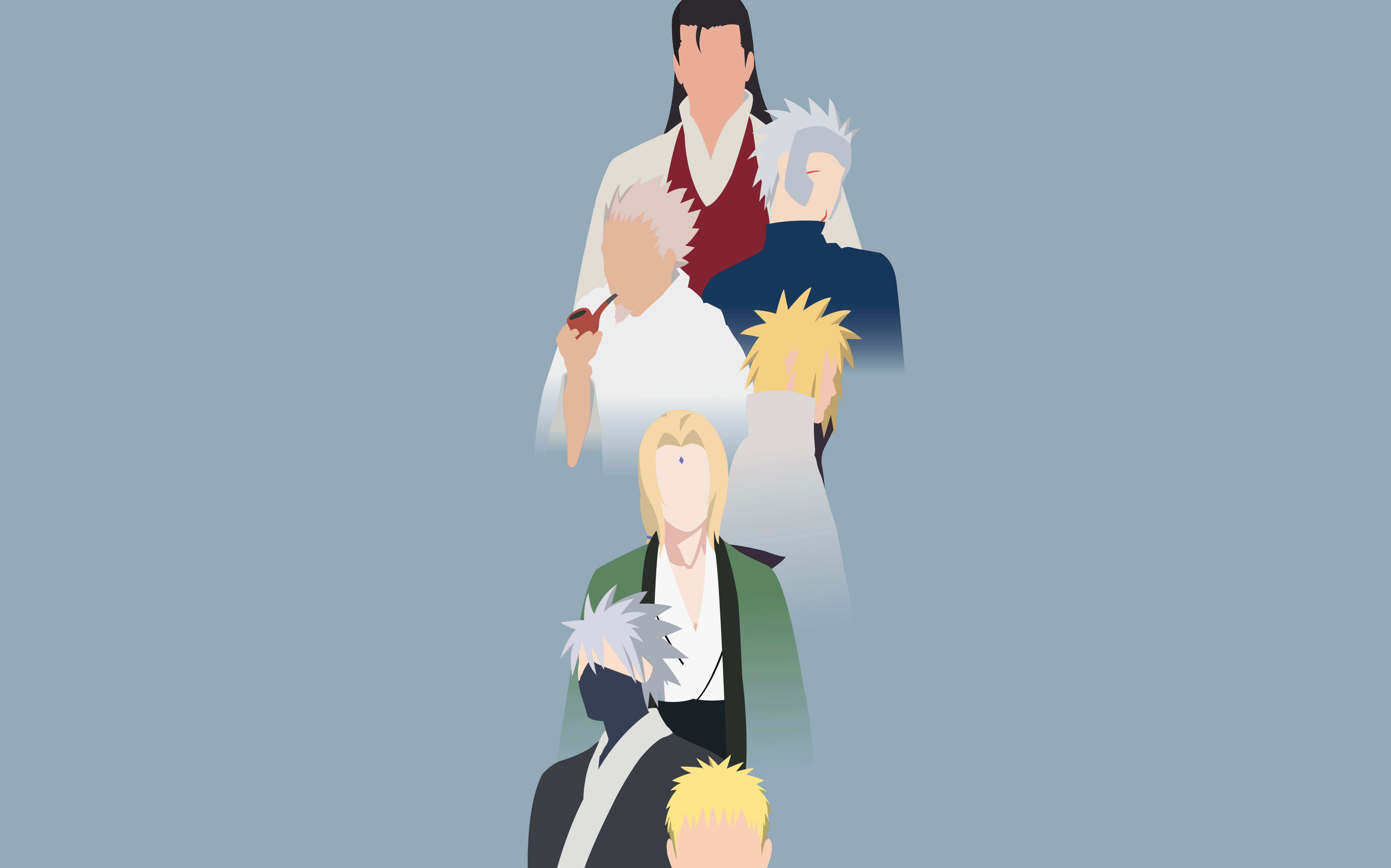 Wallpaper Anime, Naruto, Hashirama Senju, Hiruzen - Wallpaperforu