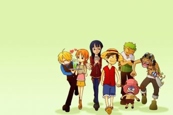 Wallpaper One Piece, Anime, Monkey D Luffy, Sanji