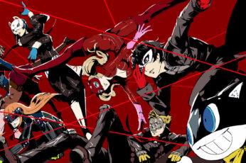 Persona 5 Anime Characters Digital Wallpaper