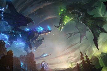 Wallpaper Arcane, Dragon, League Of Legends