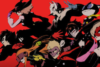 Wallpaper Assorted Character Illustration, Persona 5