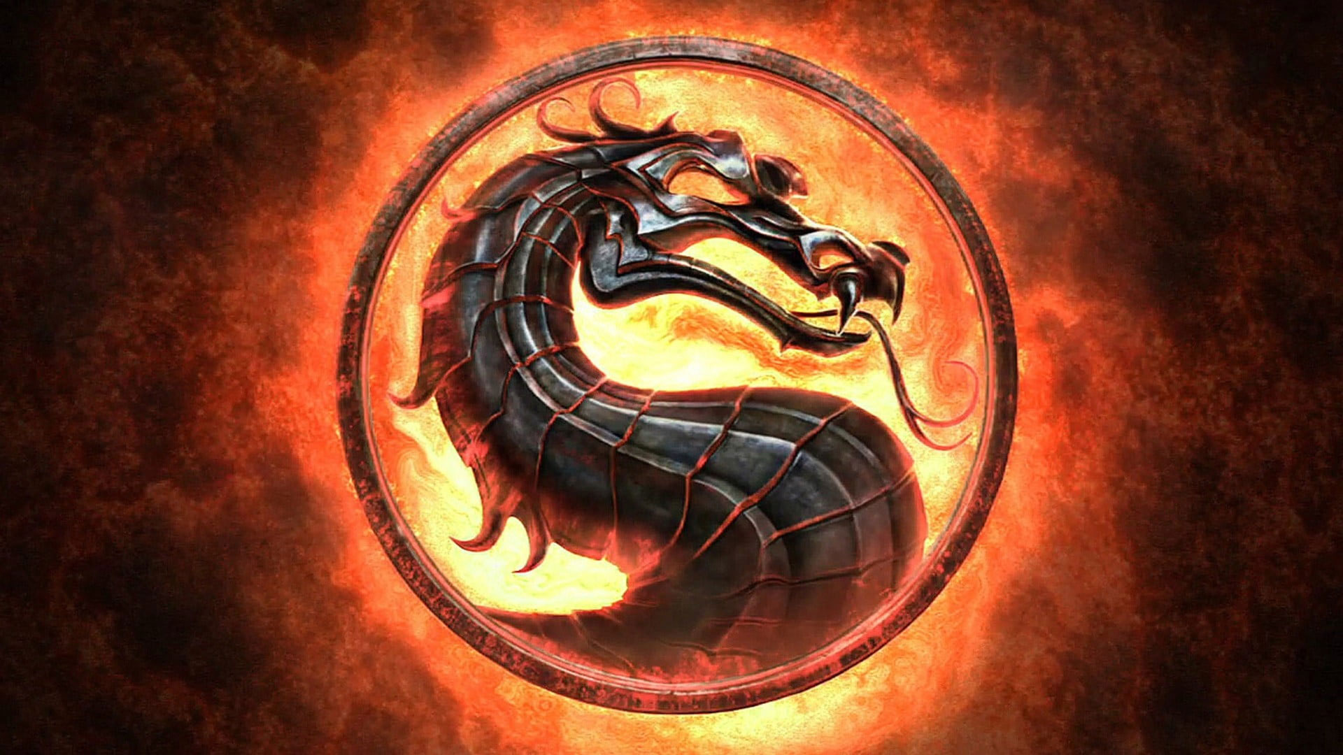 Black And Orange Dragon, Mortal Kombat Wallpaper