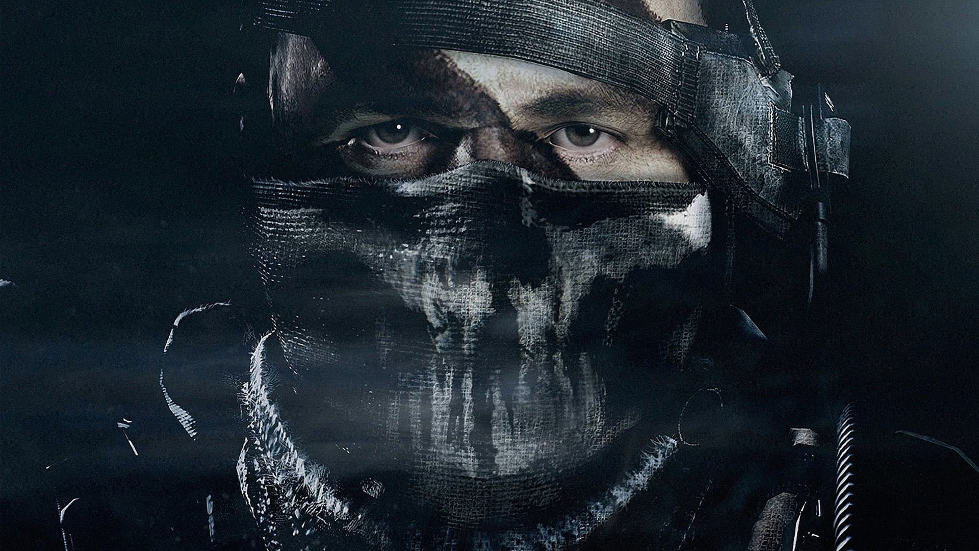 Wallpaper Black And White Face Mask, Rainbow Six Siege