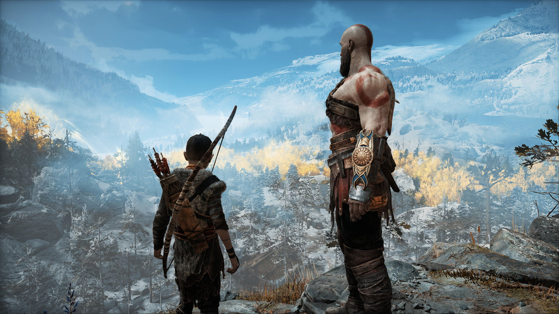 God Of War Father And Son Wallpaper