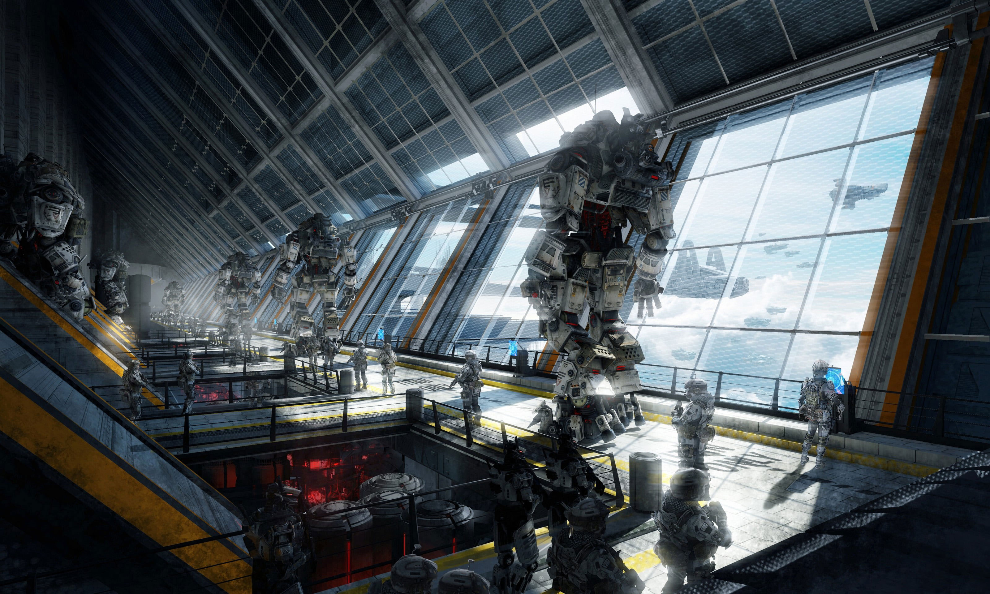 Gray Robot Wallpaper, Video Games, Titanfall