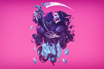 Wallpaper Grim Reaper Illustration, Mortal Kombat