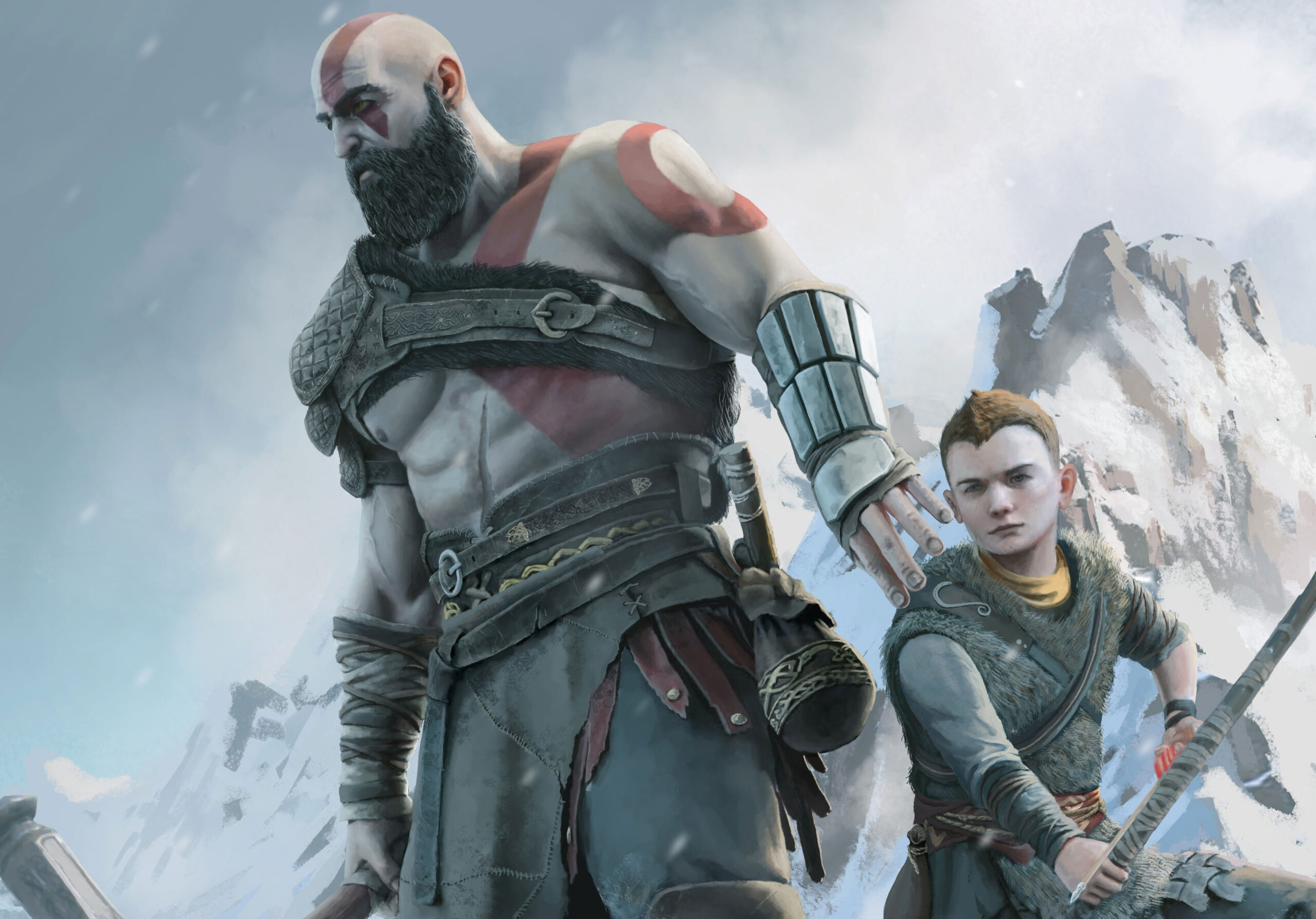 Wallpaper Kratos, Sony, Loki, Ps4, God Of War 4