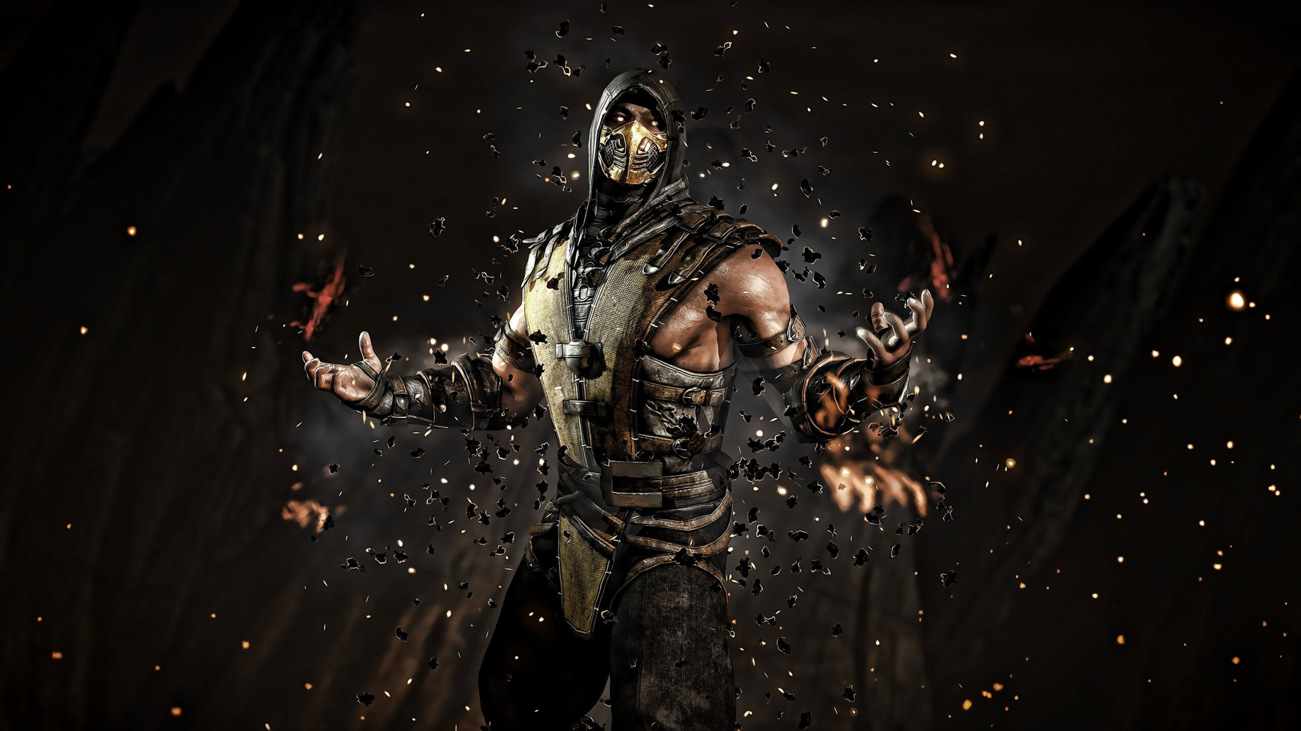 Wallpaper Mortal Kombat Scorpion, Video Games