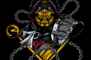 Wallpaper Mortal Kombat, Video Games, Scorpion