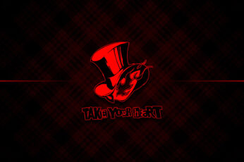 Wallpaper Persona 5, Red, Abstract, Text