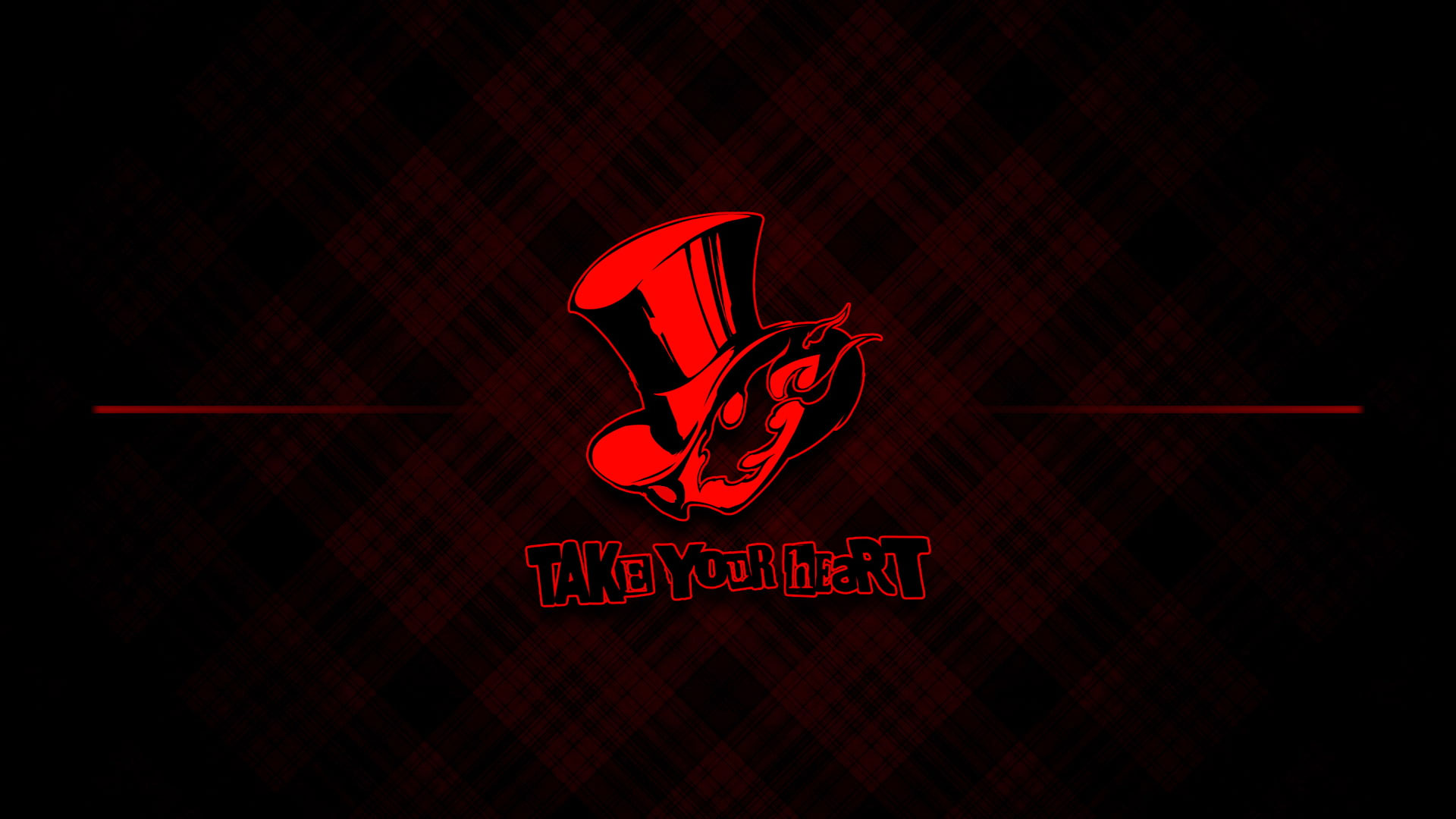 Wallpaper Persona 5, Red, Abstract, Text