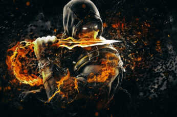 Wallpaper Scorpion Mortal Kombat, Video Games