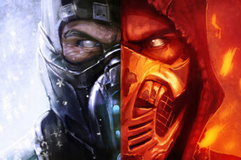 Wallpaper Video Game, Mortal Kombat 11, Scorpion