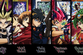 Wallpaper Yu Gi Oh Character Collage, Yugioh