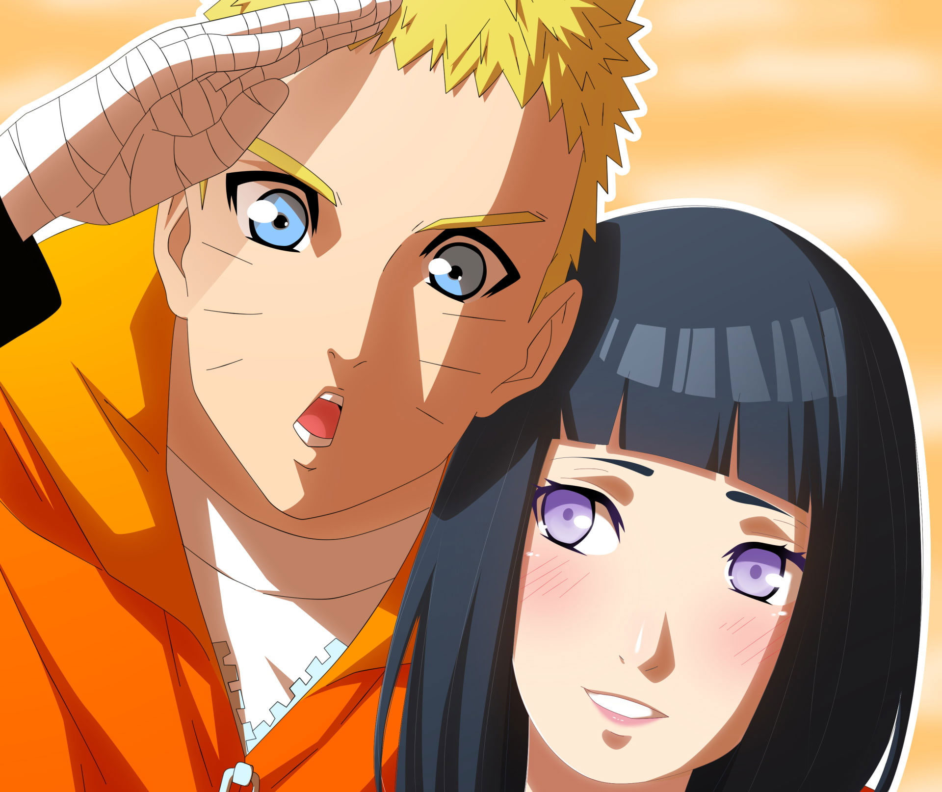 Wallpaper Anime, Naruto, Hinata Hyuga, Naruto Uzumaki