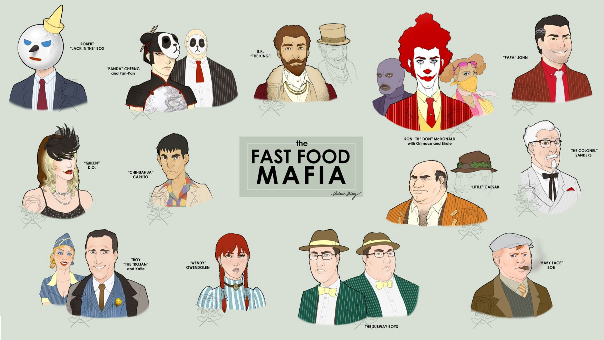 Fast Food Mafia Wallpaper, Ronald Mc