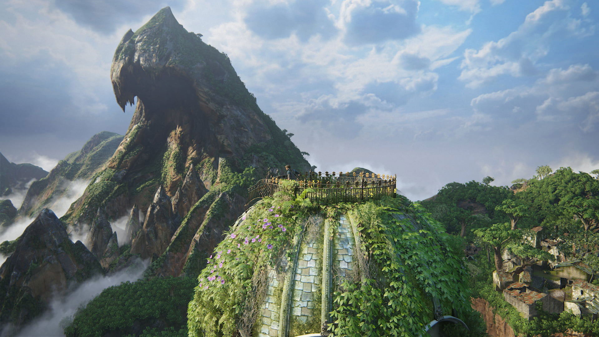 Wallpaper Green And Brown Mountain, Uncharted 4