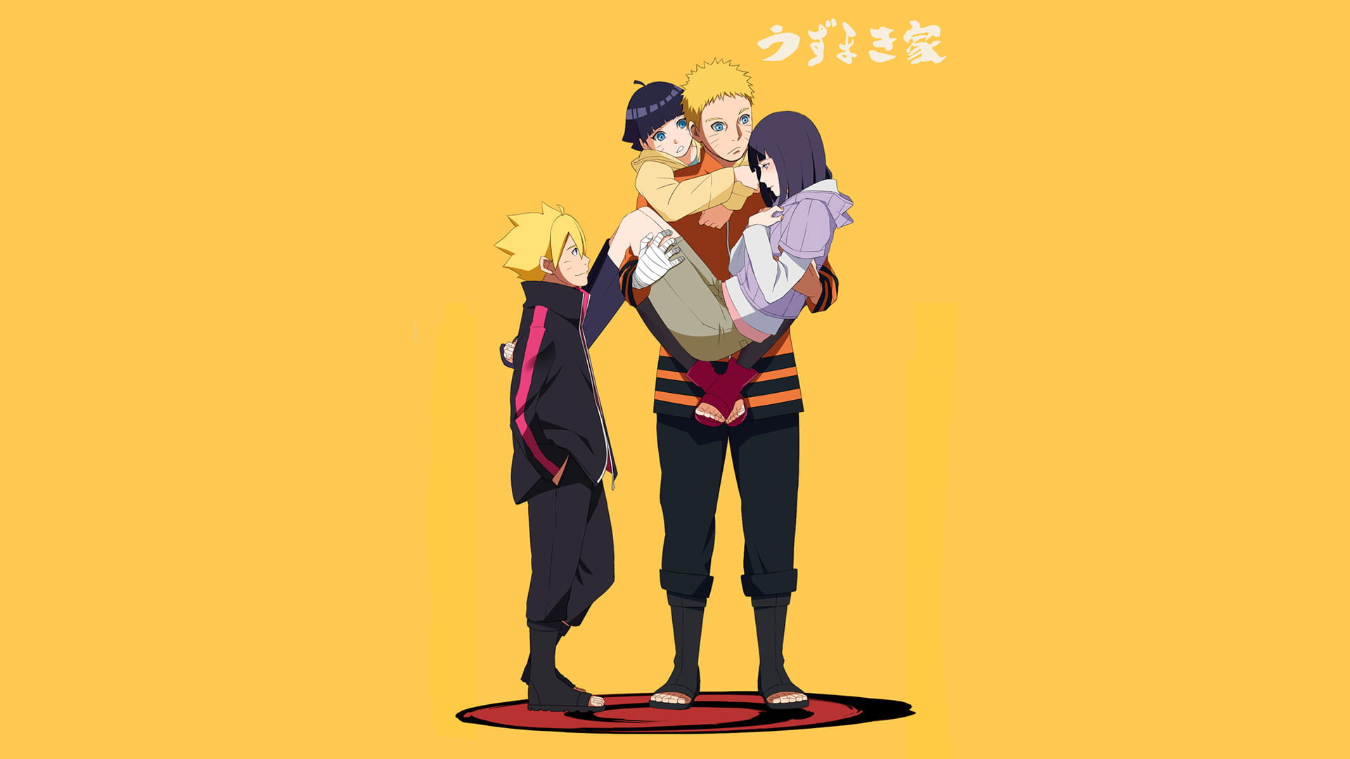Wallpaper Naruto, Hinata, Boruto And Hanabi