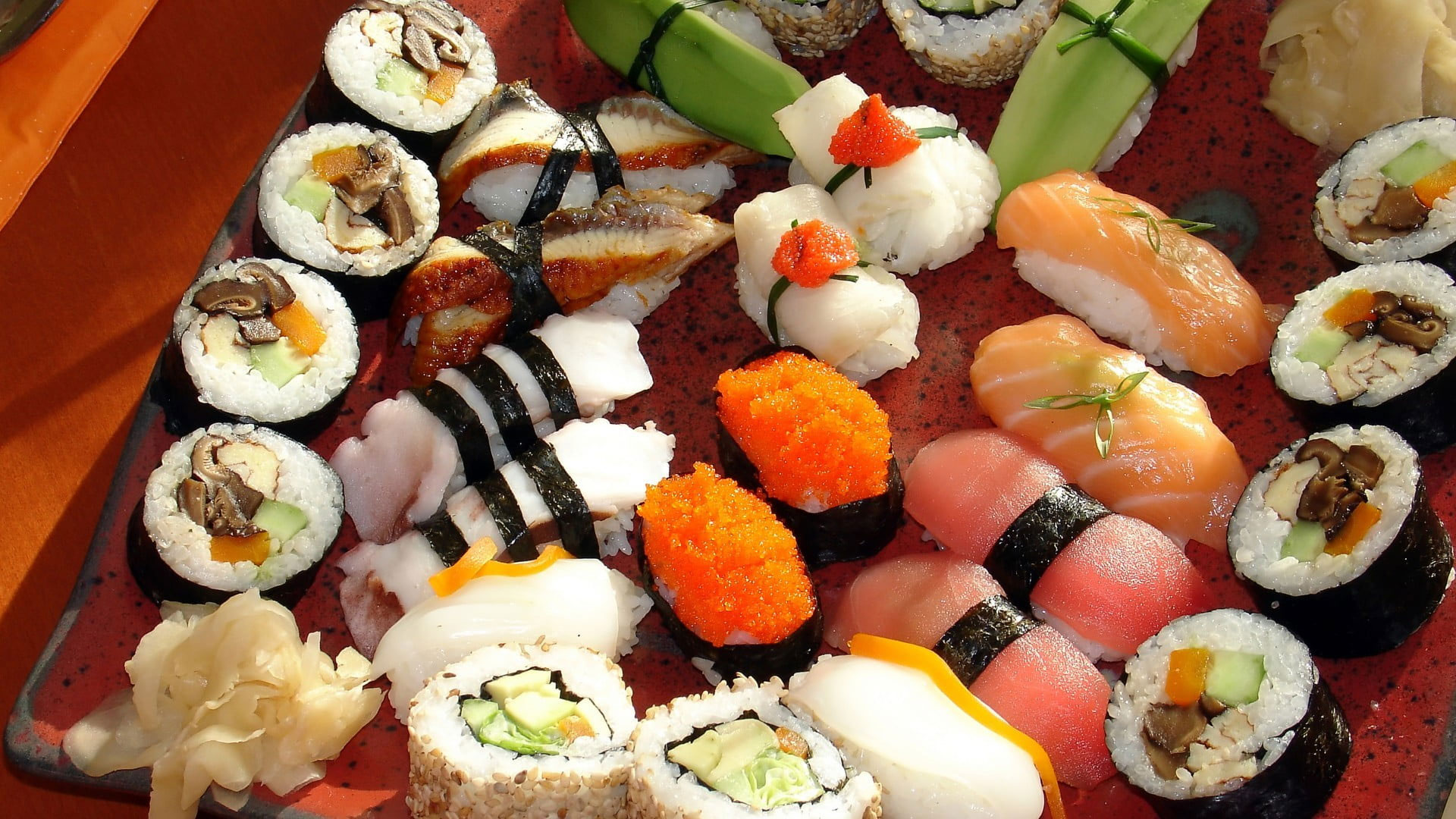 Wallpaper Sushi Platter, Food, Caviar, Dishes