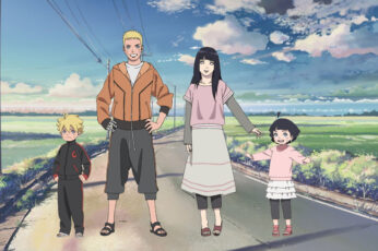 Wallpaper Uzumaki Naruto Family, Anime, Boruto