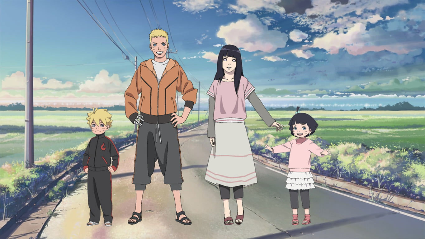 Wallpaper Uzumaki Naruto Family, Anime, Boruto