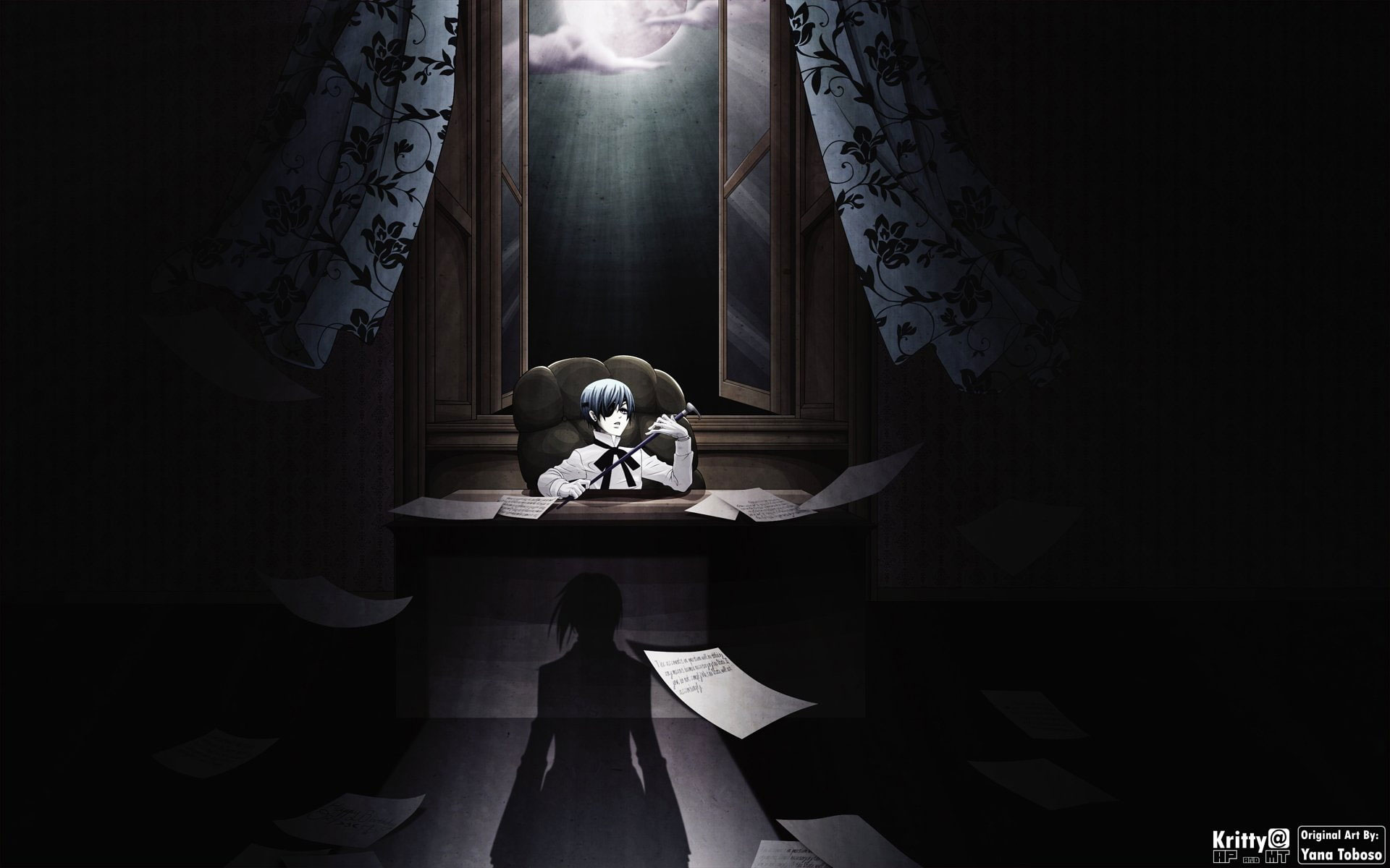 Wallpaper Anime, Black Butler, Ciel Phantomhive