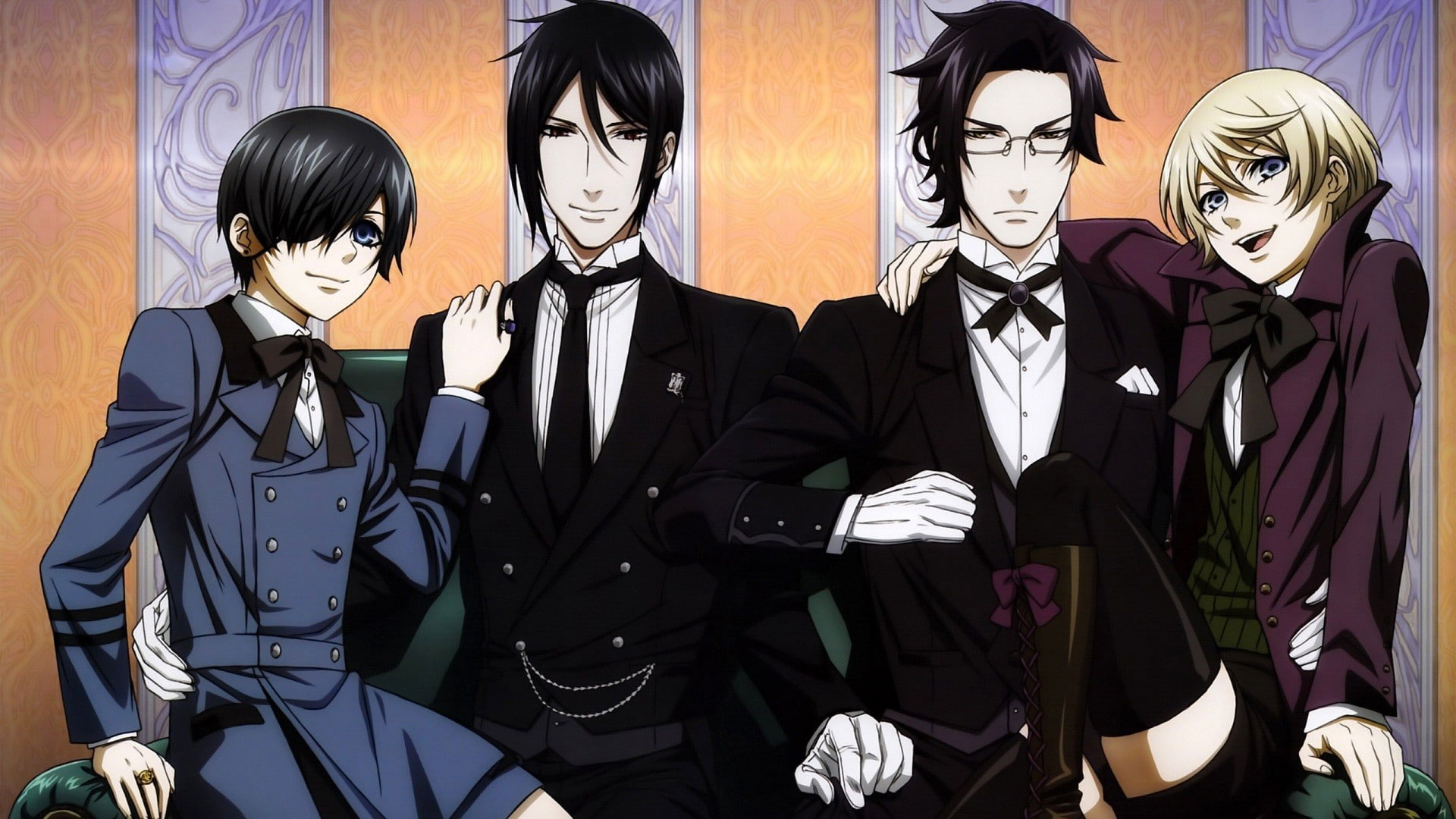 Wallpaper Black Butler, Anime, Men, Disguise