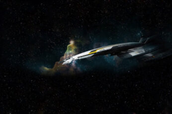 Wallpaper Gray Spacecraft, Mass Effect