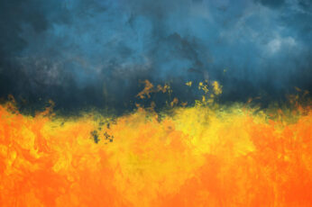 Ukraine Wallpaper Orange And Blue Abstract Painting
