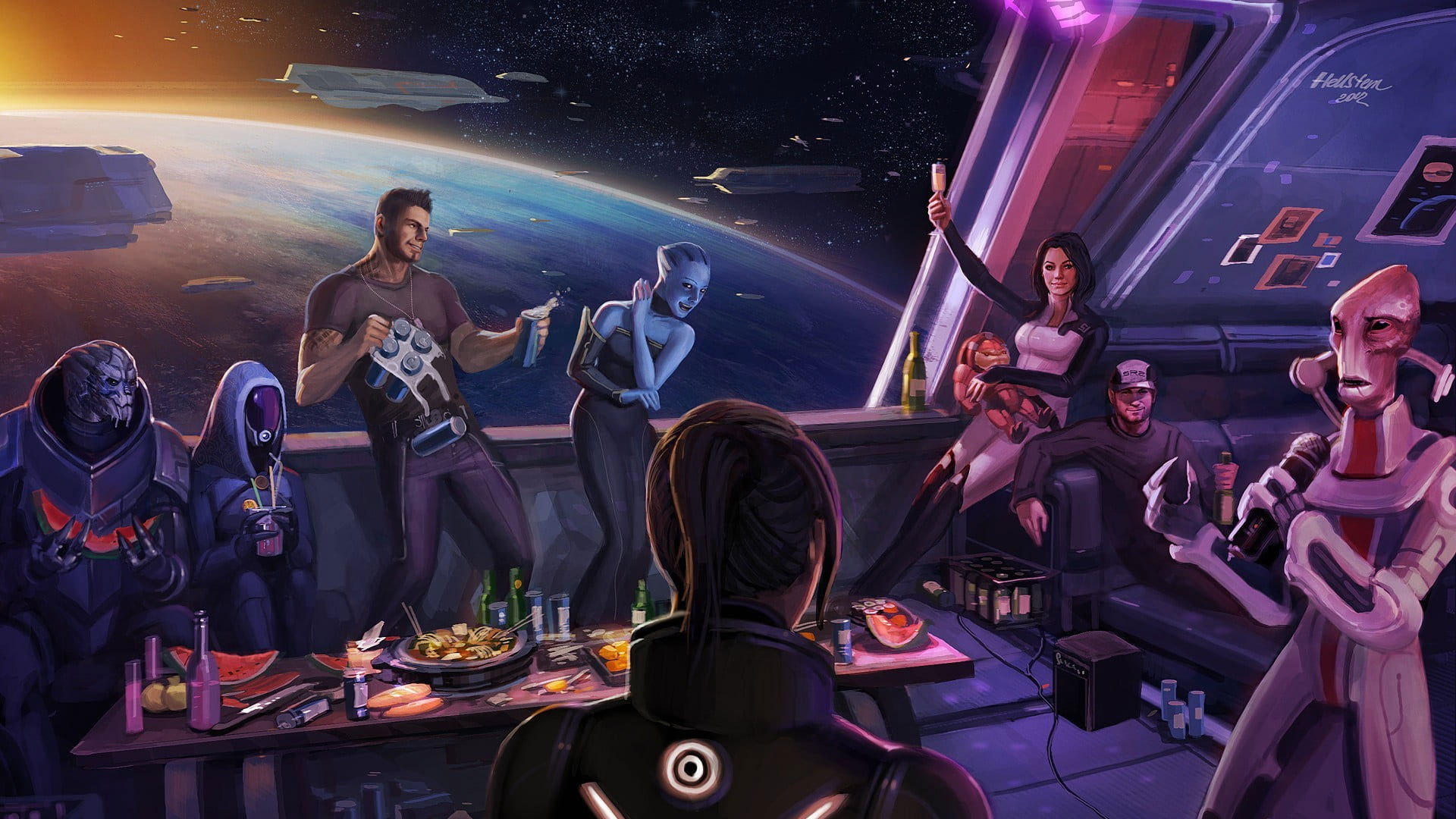 Mass Effect Outer Space Wallpaper