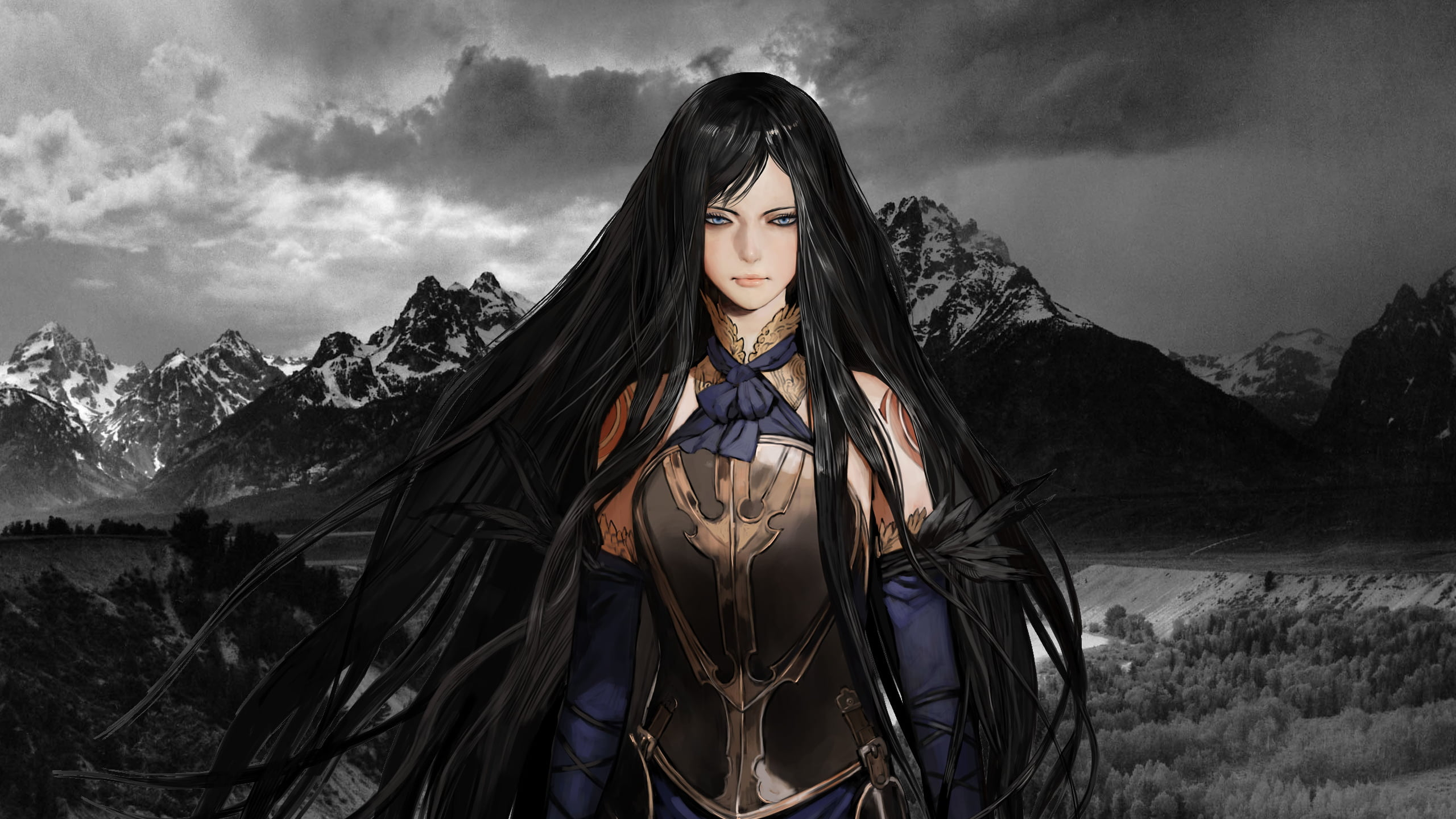 Wallpaper Black Haired Female Anime Character, Castlevania, Anime