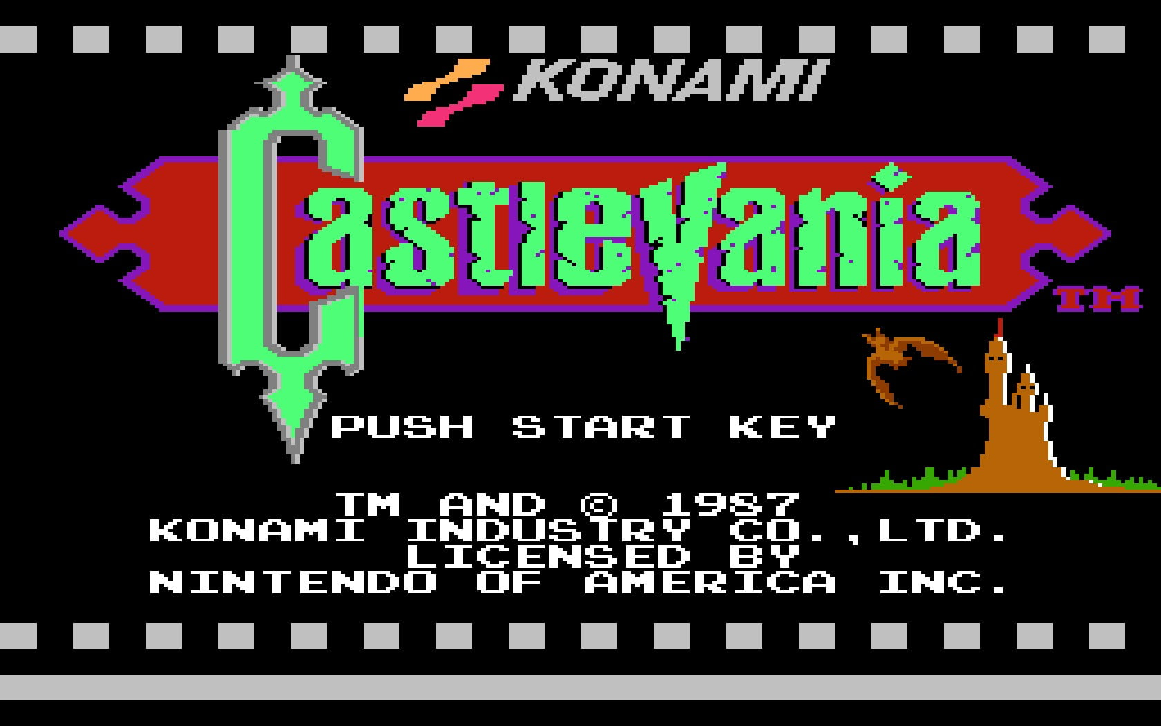 Wallpaper Castlevania Retro Games 8 Bit Konami