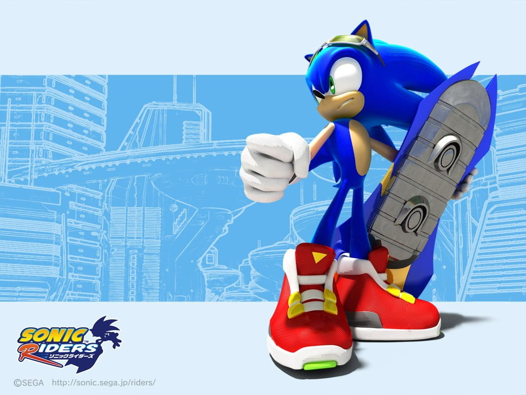 Wallpaper Sonic Animated Illustration, Sonic
