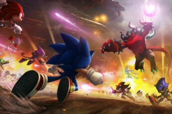 Wallpaper Sonic, Sonic Forces, Amy Rose, Chaos