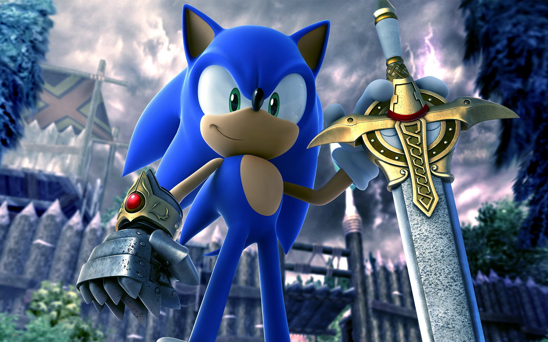 Wallpaper Sonic & The Black Knight, Huggy Wuggy, Game