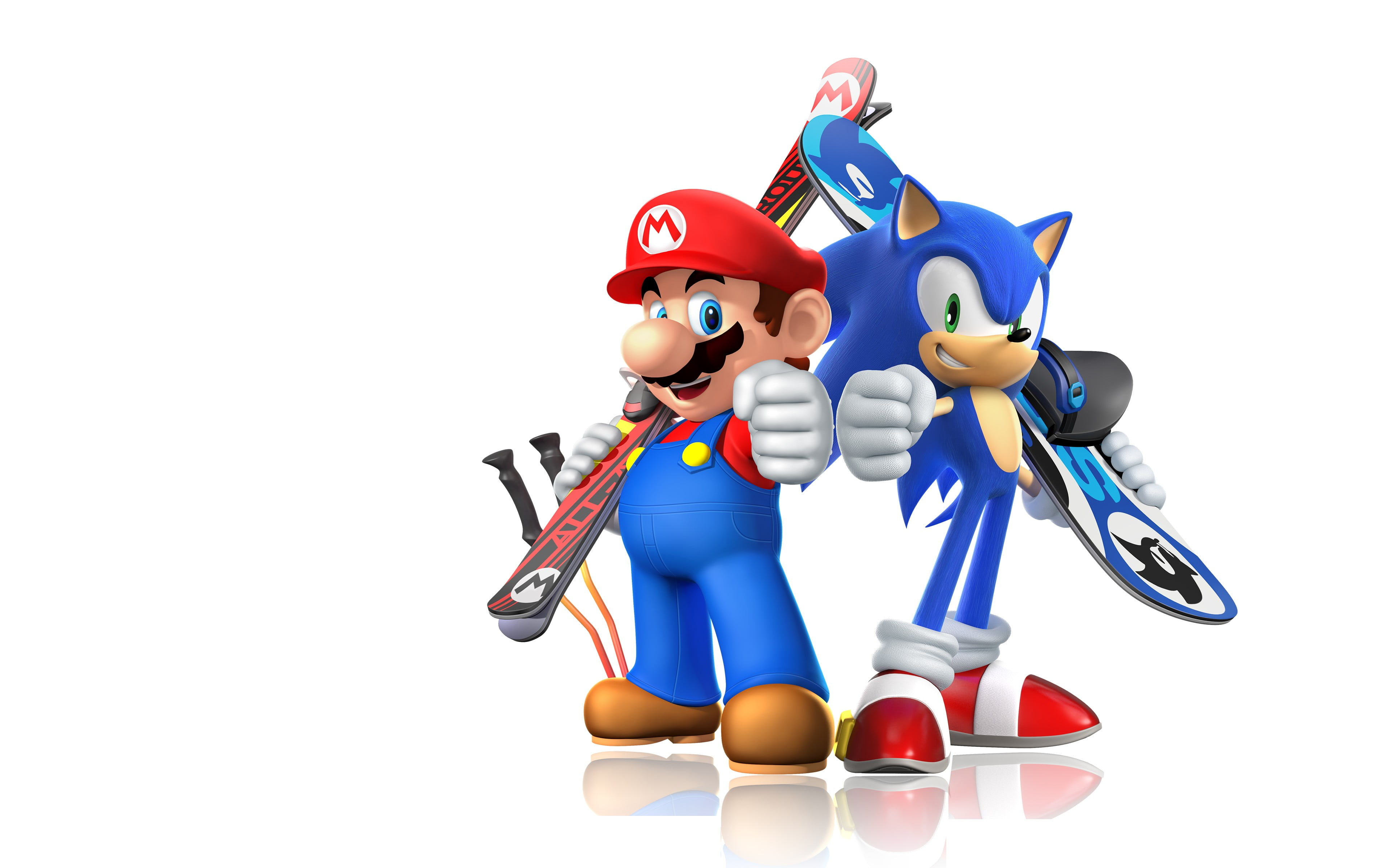 Wallpaper Super Mario And Sonic Wall Paper, Mario, Sonic, Game